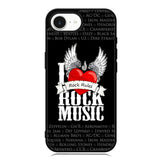 i love rock music iPhone 16e Case OV1558