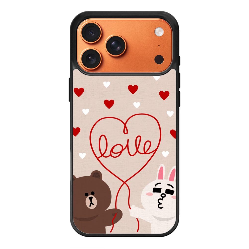 cony brown line iPhone 17 Pro Case OV1564