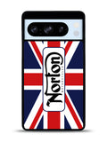 norton motorcycles england flag Google Pixel 8 Pro Case QC1584