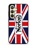 norton motorcycles england flag Samsung Galaxy S24 FE 5G Case OV1584