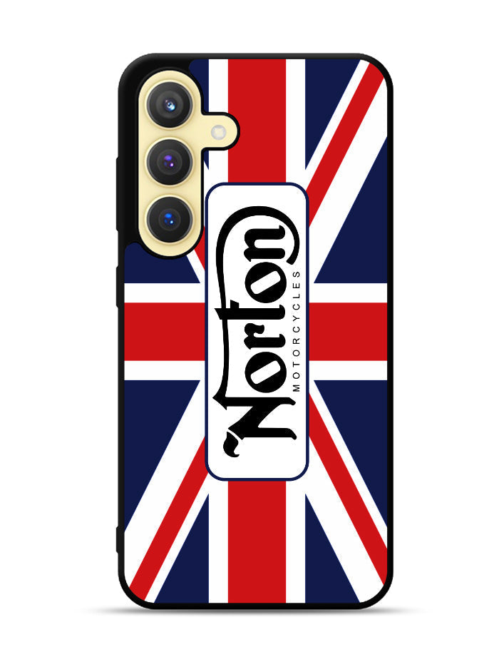 norton motorcycles england flag Samsung Galaxy S25 Plus 5G , Samsung Galaxy S25+ 5G Case OV1584