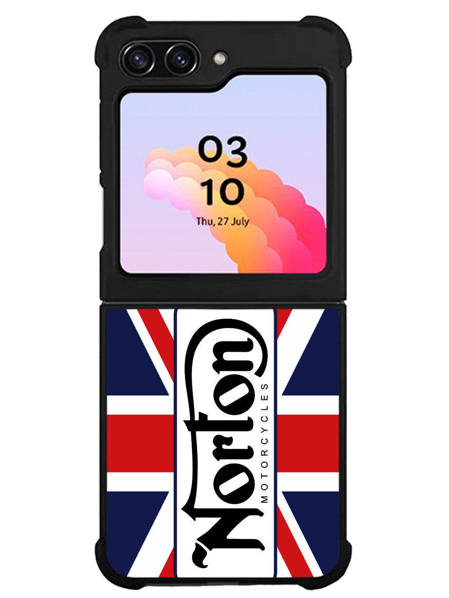 norton motorcycles england flag Samsung Galaxy Z Flip 5 5G 2023 Case OV1584