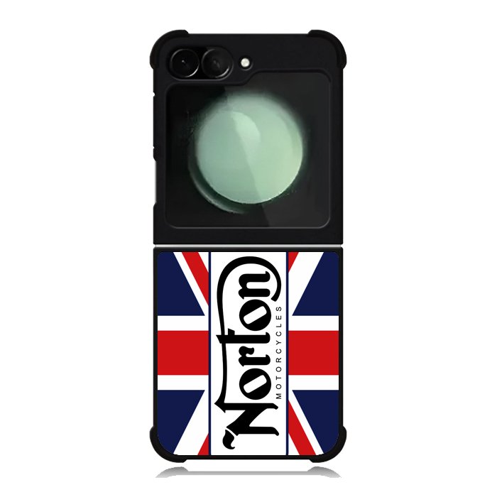 norton motorcycles england flag Samsung Galaxy Z Flip 6 5G 2024 Case OV1584