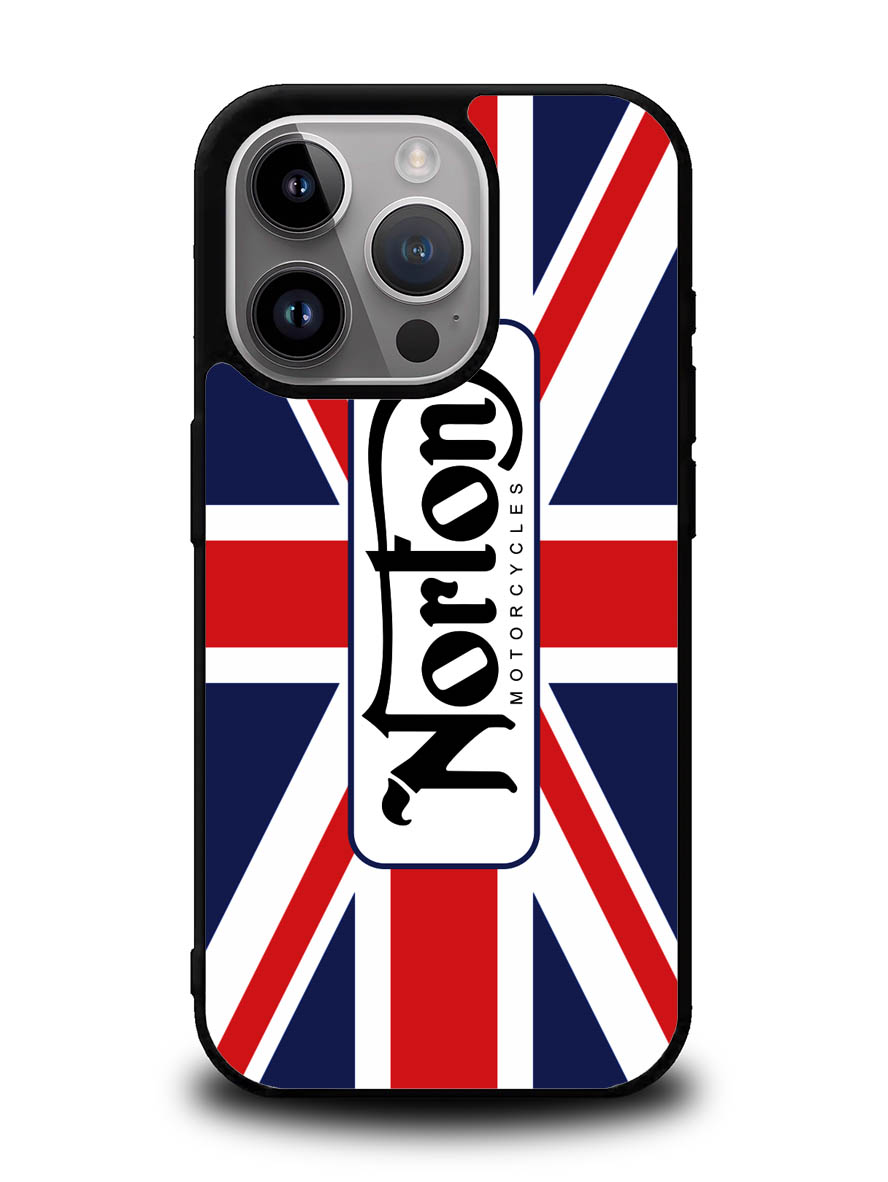 norton motorcycles england flag iPhone 15 Pro Case OV1584