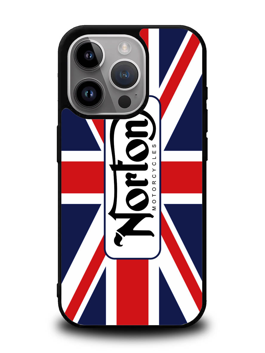 norton motorcycles england flag iPhone 16 Pro Max Case OV1584