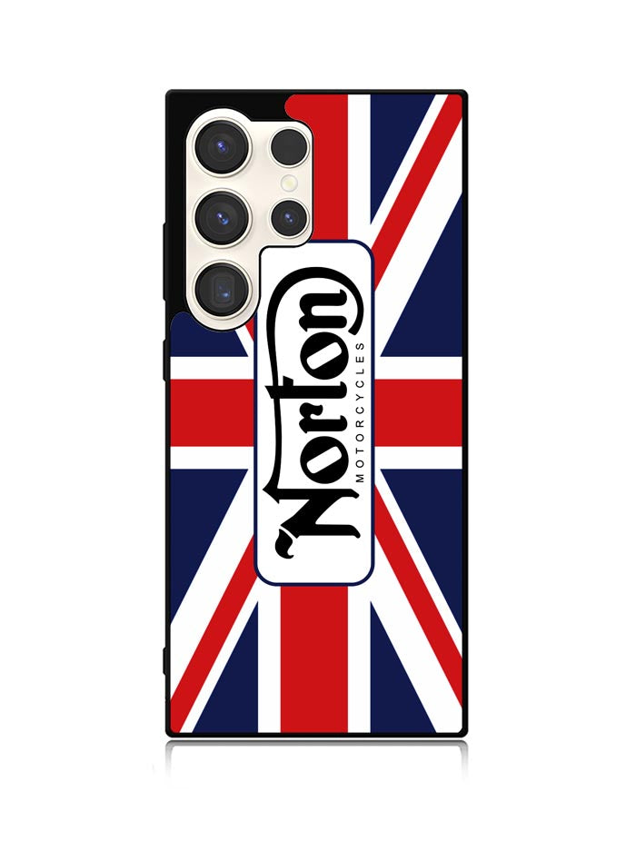 norton motorcycles england flag Samsung Galaxy S25 Ultra 5G Case QC1584