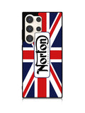 norton motorcycles england flag Samsung Galaxy S25 Ultra 5G Case QC1584