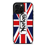 norton motorcycles england flag iPhone 16 Pro Max Case OV1584