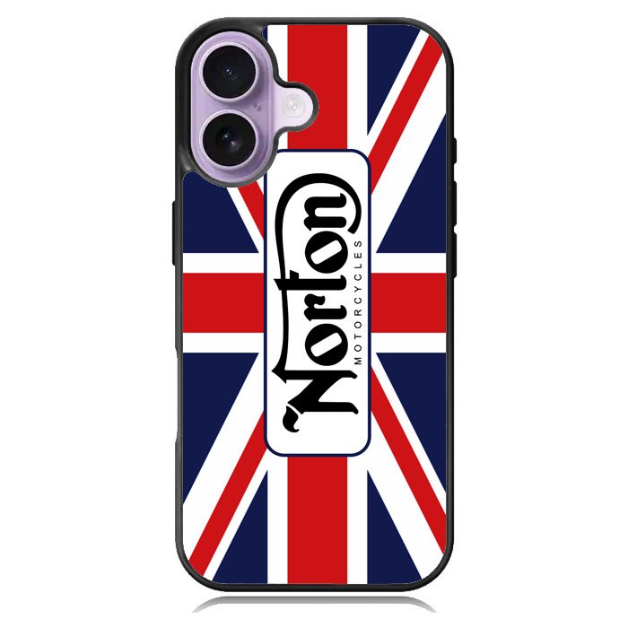 norton motorcycles england flag iPhone 17 Case OV1584