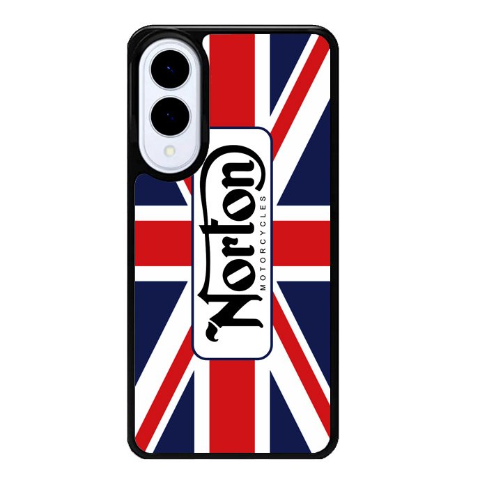 norton motorcycles england flag Samsung Galaxy S25 Edge 5G Case OV1584