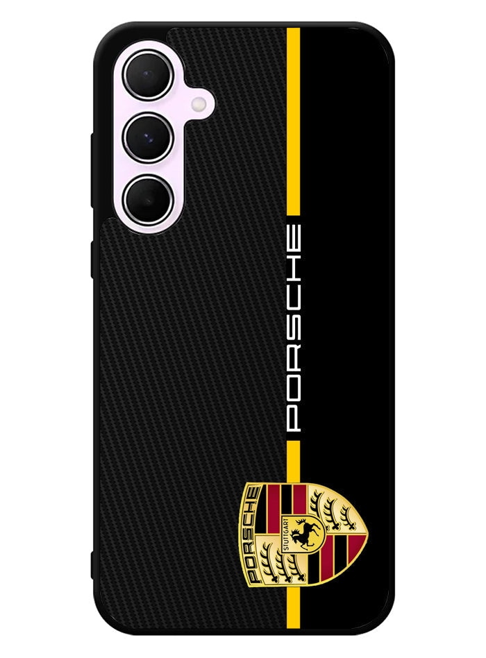 Porsche Stripe Carbon Samsung Galaxy A55 5G Case