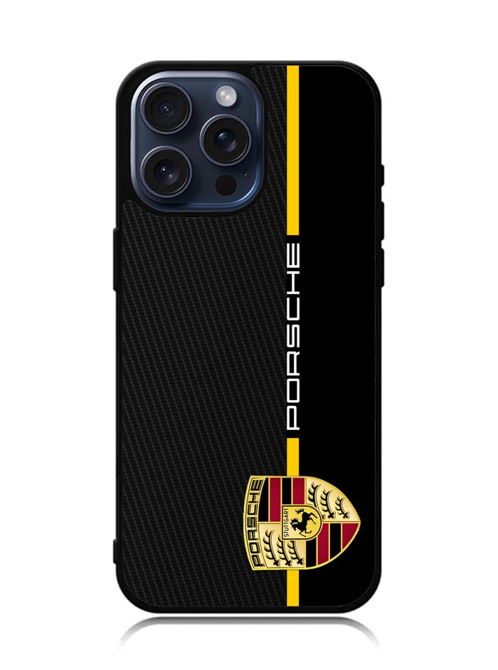 Porsche Stripe Carbon iPhone 15 Pro Case OV2788