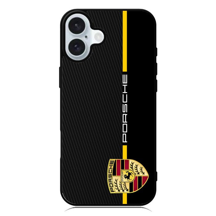 Porsche Stripe Carbon iPhone 16 Case