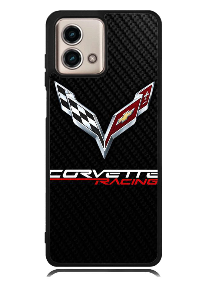 Corvette Logo Carbon 1st Motorola Moto G Stylus 5G 2023 Case