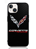 Corvette Logo Carbon 1st iPhone 14 Plus Case