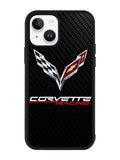 Corvette Logo Carbon iPhone 15 Plus Case OV4507