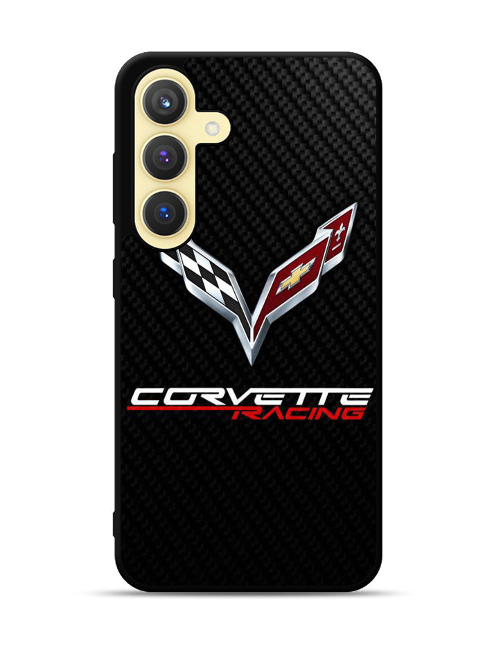 Corvette Logo Carbon 1st Samsung Galaxy S24 Plus 5G , Samsung Galaxy S24+ 5G Case