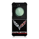 Corvette Logo Carbon 1st Samsung Galaxy Z Flip 6 Case