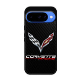 Corvette Logo Carbon 1st Google Pixel 10 Case