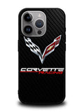 Corvette Logo Carbon 1st iPhone 15 Pro Case