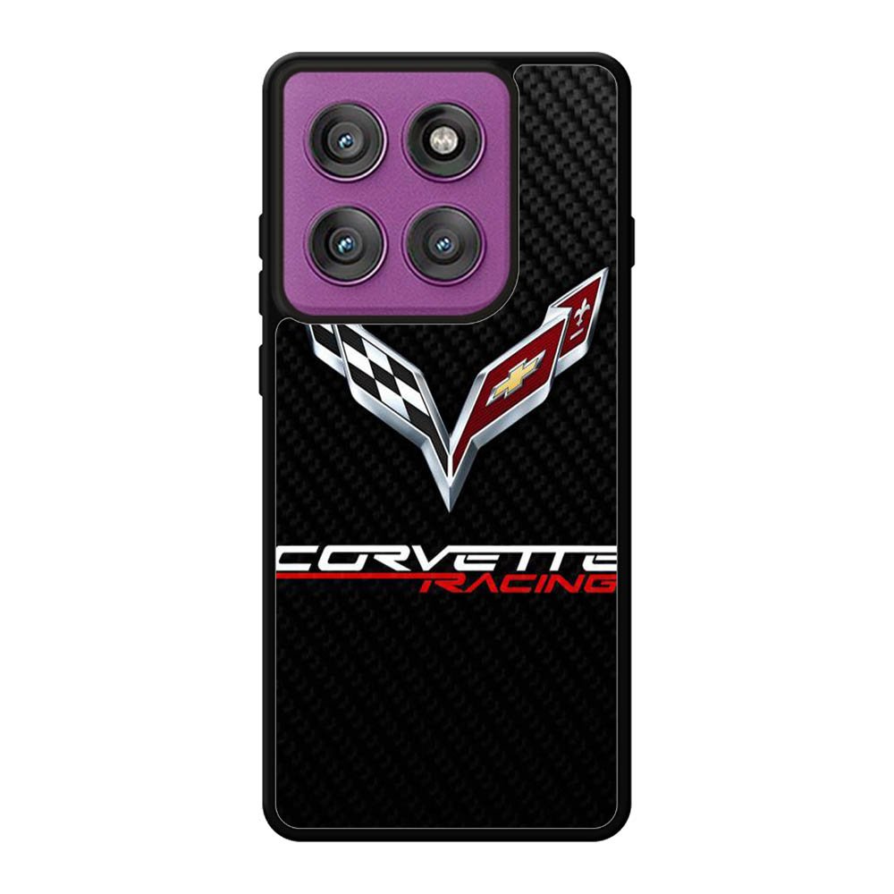Corvette Logo Carbon 1st Motorola Moto Edge 60 Pro Case