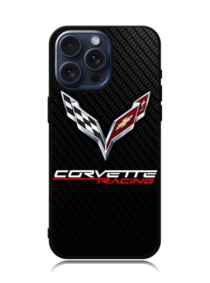 Corvette Logo Carbon iPhone 15 Pro Case OV4507