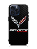 Corvette Logo Carbon iPhone 15 Pro Case OV4507