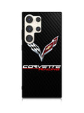 Corvette Logo Carbon 1st Samsung Galaxy S25 Ultra 5G Case