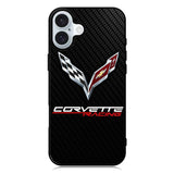 Corvette Logo Carbon 1st iPhone 16 Case