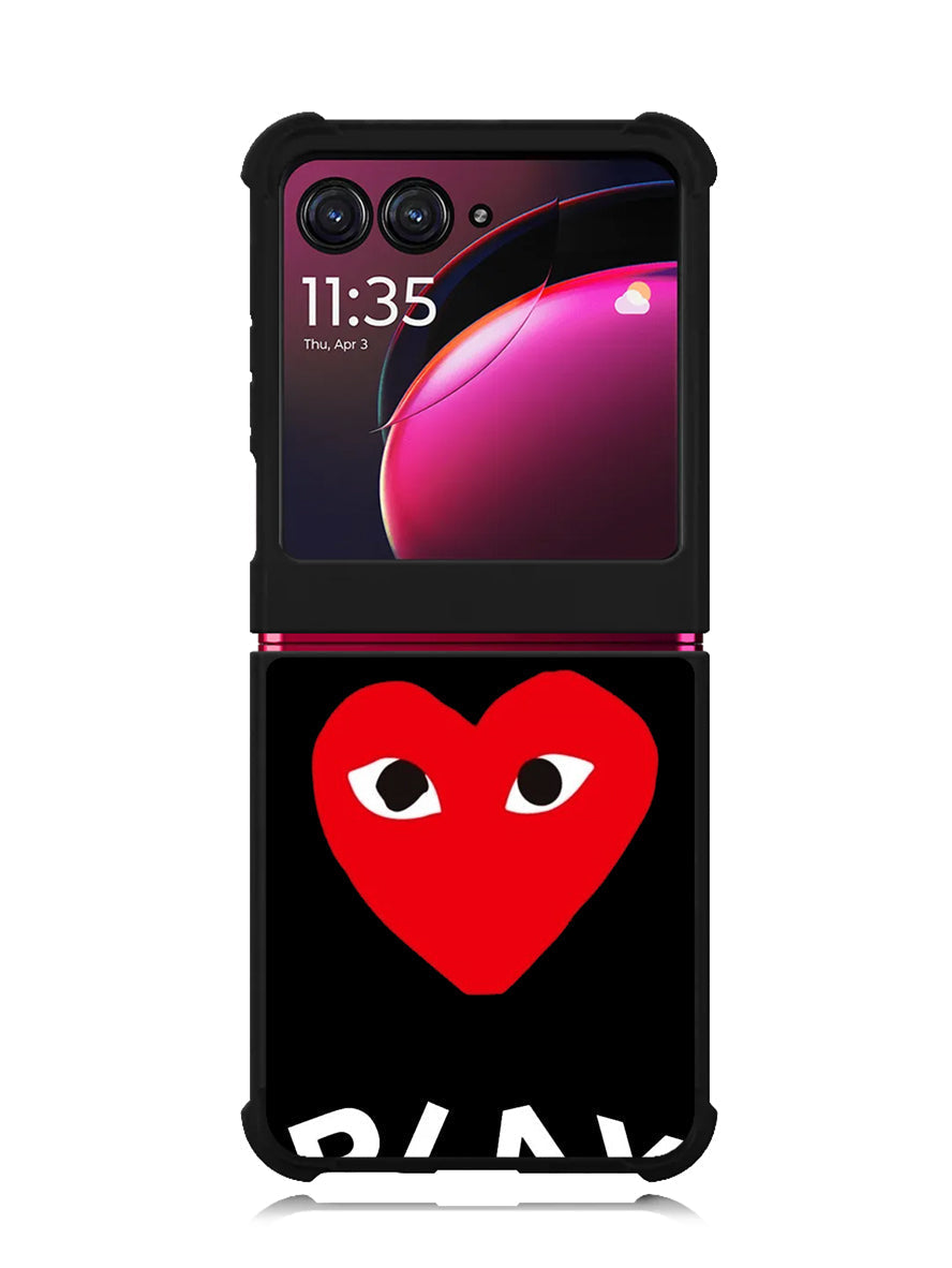 Comme Des Garcons Logo Motorola Moto Razr Plus 2023 , Moto Razr+ 2023 Case