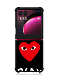 Comme Des Garcons Logo Motorola Moto Razr Plus 2023 , Moto Razr+ 2023 Case