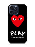 comme des garcons Logo iPhone 15 Pro Max Case OV1619