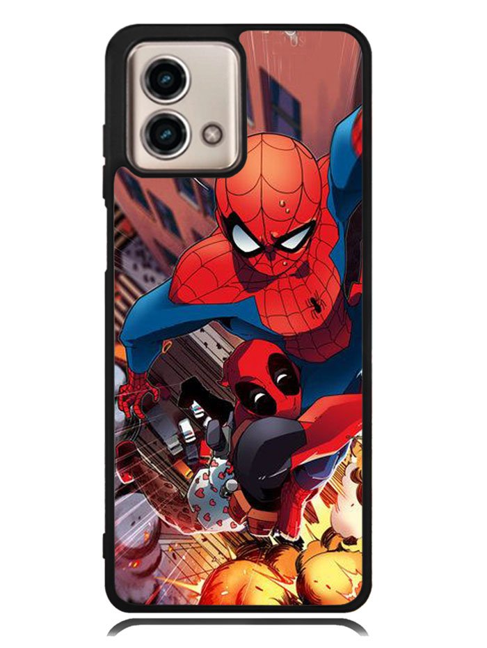 Spiderman and Deadpool funny Motorola Moto G Stylus 5G 2023 Case OV1644