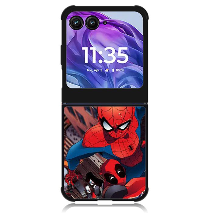 Spiderman and Deadpool funny Motorola Moto Razr Plus 2024 , Moto Razr+ 2024 Case OV1644