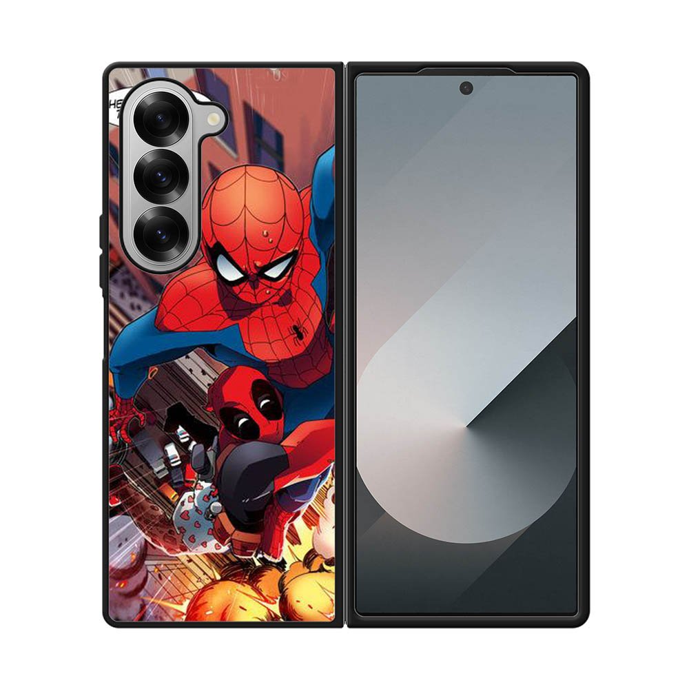 Spiderman and Deadpool funny Samsung Galaxy Z Fold 7 5G Case OV1644