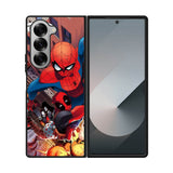 Spiderman and Deadpool funny Samsung Galaxy Z Fold 7 5G Case OV1644