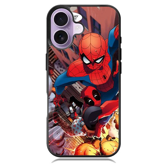 Spiderman and Deadpool funny iPhone 17 Case OV1644