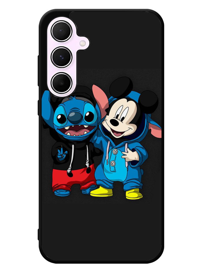 stitch and mickey mouse Samsung Galaxy A35 5G Case