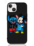 stitch and mickey mouse iPhone 14 Case