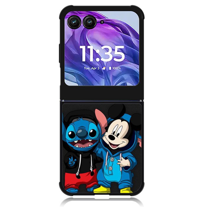 stitch and mickey mouse Motorola Moto Razr Plus 2024 , Moto Razr+ 2024 Case