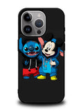 stitch and mickey mouse iPhone 15 Pro Case