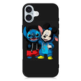 stitch and mickey mouse iPhone 16 Case