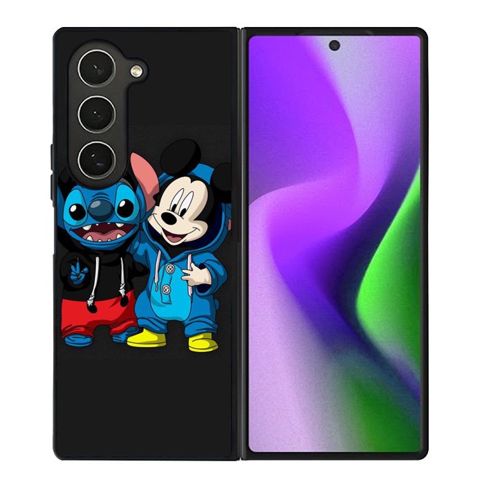 stitch and mickey mouse Samsung Galaxy Z Fold 6 Case