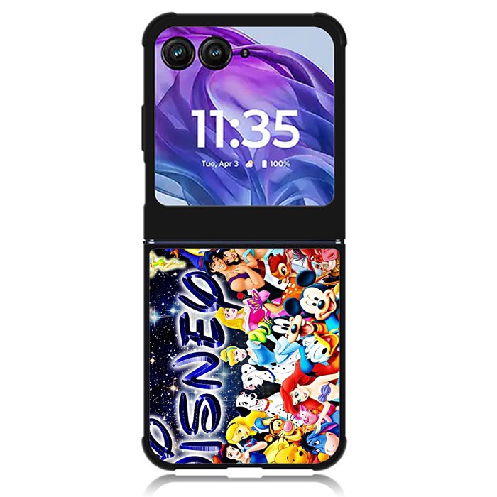 Disney All Characters 2nd Motorola Moto Razr Plus 2024 , Moto Razr+ 2024 Case