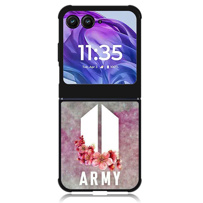 BTS Logo Motorola Moto Razr Plus 2024 , Moto Razr+ 2024 Case OV1692