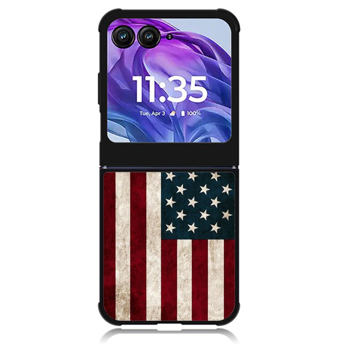 American Flag 4th Motorola Moto Razr Plus 2024 , Moto Razr+ 2024 Case