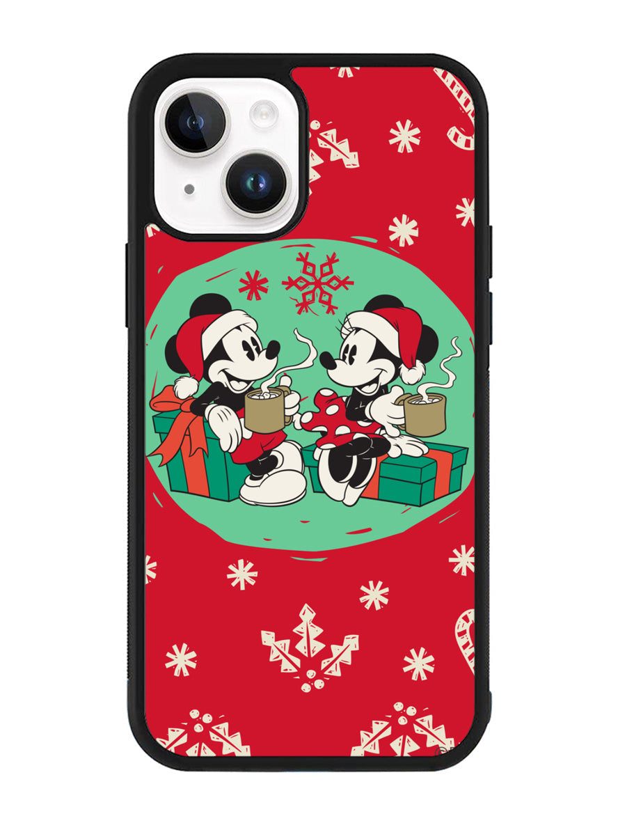 mickey and minnie christmas iPhone 15 Plus Case OV3317
