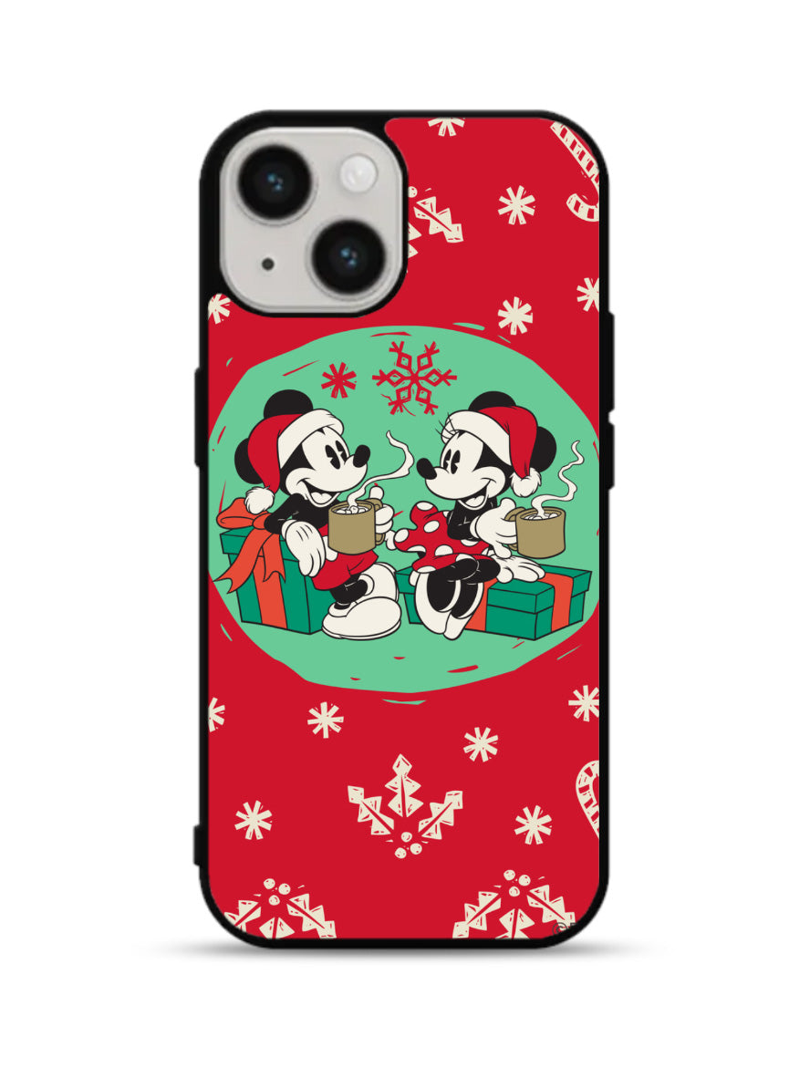 mickey and minnie christmas iPhone 15 Plus Case