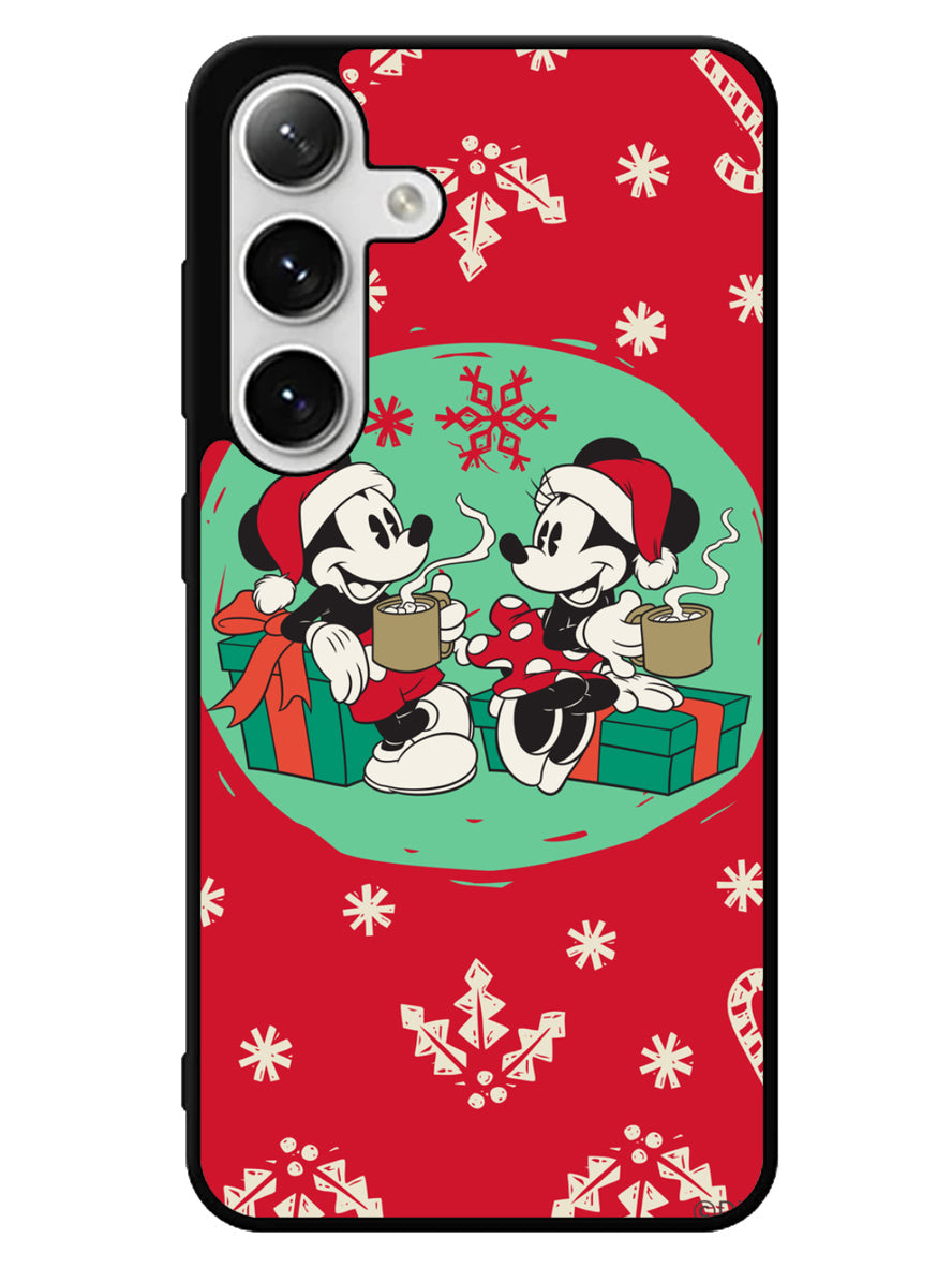 mickey and minnie christmas Samsung Galaxy S24 5G Case