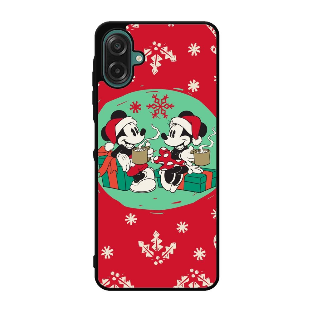 mickey and minnie christmas Samsung Galaxy A07 Case